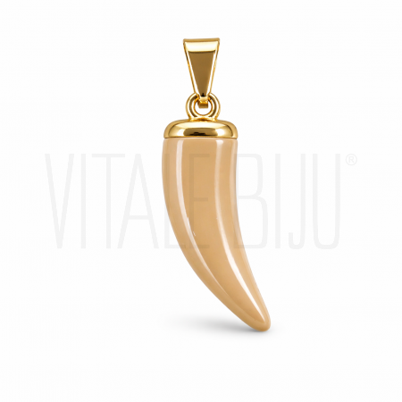 Pendente Corno 25x7mm com Base...